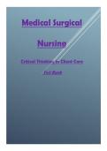 Medical-Surgical Nursing Critical Thinking in Client Care Test Bank Updated Latest Comprehensive Study Resource with Multiple Choice Questions Answers and Rationales Covering Adult Nursing Concepts Clinical Scenarios and Patient Care for Academic and Prac