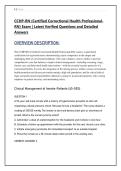 CCHP-RN &lpar;Certified Correctional Health Professional RN&rpar; Exam &vert; Latest Verified Questions and Detailed Answers