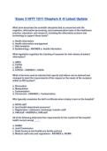 Exam 3 HITT 1211 Chapters 8 -9 Latest Update