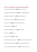 BoL - Ch&period; 27 questions with well verified answers&period;  adsum&comma; ad&eacute;sse&comma; &aacute;dfuī&comma; adfutu ̄́rus - answer     att&eacute;ndō&comma; att&eacute;ndere&comma; att&eacute;ndī&comma; att&eacute;ntus - answer     a&uacute;ferō&comma; auf&eacute;rre&comma; &aacute;bstulī&comma; ablatus - answer     c&aacute;veō&comma; cavere&comma; cavī&comma; cautus - answer     &lpar;&plus;dat&rpar; to