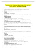 CTRS Exam with all Correct & 100&percnt; Verified Answers &vert;Latest Version &vert;Already Graded A&plus;