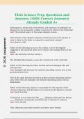 TEAS Science Prep Questions and  Answers &lpar;100&percnt; Correct Answers&rpar;  Already Graded A&plus; 