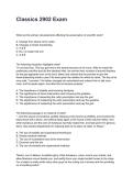 Classics 2902 Exam REVISED AND UPDATED FOR 2026&sol;2027 ACTUAL EXAM COMPLETE QUESTIONS AND CORRECT DETAILED ANSWERS &lpar;VERIFIED ANSWERS&rpar; &vert;ALREADY GRADED A&plus;&vert;&vert;BRAND NEW&excl;&excl;