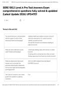 SERE 100&period;2 Level A Pre Test Answers Exam comprehensive questions fully solved & updated &lpar;Latest Update 2026&rpar; UPDATE&excl;&excl;