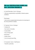 FIN-350 CERTIFICATION PAPER 2026 FULL SOLUTION GRADED A&plus;