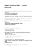 Classical studies 2902 - ancient medicine REVISED AND UPDATED FOR 2026&sol;2027 ACTUAL EXAM COMPLETE QUESTIONS AND CORRECT DETAILED ANSWERS &lpar;VERIFIED ANSWERS&rpar; &vert;ALREADY GRADED A&plus;&vert;&vert;BRAND NEW&excl;&excl;