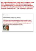 New York State Notary Public License Exam  Test Bank Exam  2026 Newest Version  Most Recent Exam Actual  Complete Real Exam Questions And Correct Answers  &lpar;Verified Answers&rpar; Already Graded A&plus; &vert;&vert; Guaranteed  Success&excl;&excl; Newest Exam &vert; Just Released&excl;&excl; 