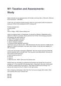 NY- Taxation and Assessments- Study REVISED AND UPDATED FOR 2026&sol;2027 ACTUAL EXAM COMPLETE QUESTIONS AND CORRECT DETAILED ANSWERS &lpar;VERIFIED ANSWERS&rpar; &vert;ALREADY GRADED A&plus;&vert;&vert;BRAND NEW&excl;&excl;