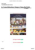 Test Bank with Verified Answers &ndash; Accounting Information Systems &lpar;3rd Edition&rpar; Richardson&comma; Chang & Smith &vert; All Chapters Covered &vert; Rated A&plus; &vert; Latest Edition
