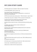 NYC DOH STUDY GUIDE REVISED AND UPDATED FOR 2026&sol;2027 ACTUAL EXAM COMPLETE QUESTIONS AND CORRECT DETAILED ANSWERS &lpar;VERIFIED ANSWERS&rpar; &vert;ALREADY GRADED A&plus;&vert;&vert;BRAND NEW&excl;&excl;
