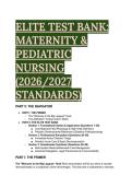 Elite Maternity & Pediatric Nursing Test Bank &lpar;2026&sol;2027 Standards&rpar; &vert; Next Gen NCLEX &lpar;NGN&rpar; Prep &vert; Full Rationales & Mentor&rsquo;s Analysis &vert; UT Austin Aligned