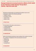 Massage & Bodywork Licensing Examination &lpar;MBLEx&rpar; STUDY GUIDE  by The Federation of State Massage Therapy Board  &lpar;FSMTB&rpar;- PRACTICE EXAM 2026  
