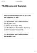Exam &lpar;elaborations&rpar; TDLR Licensing and Regulation   