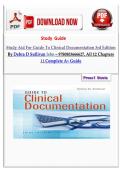 Test Bank for Guide to Clinical Documentation 3rd Edition by Debra D Sullivan  Chapters 1-12 &vert; 2-Version Package Deal
