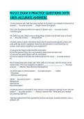NU131 EXAM II PRACTICE QUESTIONS WITH 100&percnt; ACCURATE ANSWERS 