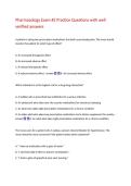 Pharmacology Exam &num;2 Practice Questions with well  verified answers  A patient is taking two prescription medications that both cause bradycardia&period; The nurse should  monitor the patient for which type of effect&quest;  A&period; An increased therapeutic effect  B&period; An i