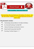 Understanding Abnormal Behavior 12th Edition Test Bank &vert; Sue&comma; Sue&comma; Sue & Sue Chapters 1&ndash;17 &lpar;Verified Answers&rpar;