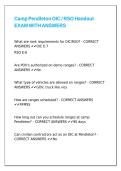Camp Pendleton OIC &comma; RSO Handout EXAM WITH ANSWERS