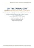 EMT FISDAP Final Exam 2026&sol;2027 Actual Exam &vert; Field Internship Student Data Acquisition Project &vert; Verified Questions & Answers 100&percnt; Correct NREMT Blueprint Aligned &vert; Pass Guaranteed - A&plus; Graded