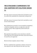 FIRE EXTINGUISHER COMPREHENSIVE TEST 2026 QUESTIONS WITH SOLUTIONS GRADED A&plus;