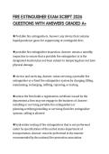 FIRE EXTINGUISHER EXAM SCRIPT 2026 QUESTIONS WITH ANSWERS GRADED A&plus;