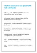 OIC&sol;RSO Certification Test QUESTIONS WITH ANSWERS