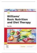 TEST BANK For Williams Basic Nutrition and Diet Therapy 16th Edition by Staci Nix&comma; ISBN&colon; 9780323653763&comma; All 23 Chapters Covered&comma; And Verified 2024&vert;2025