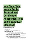 NYS Notary Public Exam Elite Test Bank &lpar;2026&sol;2027 Standards&rpar;&colon; 88 Questions&comma; Answers & Mentor Rationale