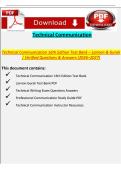 Technical Communication 16th Edition Test Bank &vert; Lannon & Gurak Verified Q&A 2026&ndash;2027