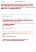 Mississippi Insurance Test BANK EXAM 2026 -2027 