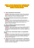 COM2611&colon; APPLIED ORGANISATIONAL COMMUNICATION COMPLETE EXAM QUESTIONS AND 100&percnt; VERIFIED RECENTLY UPDATED 2026&sol;2027