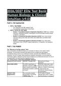 2026&sol;2027 Elite Test Bank&colon; Human Biology&comma; 17th Edition by Sylvia Mader & Clinical Intuition Guide