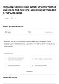 MO jurisprudence exam  &lpar;2026&rpar; UPDATE Verified Questions And Answers &vert; Latest Already Graded A&plus; UPDATE &vert;2026 