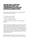 HESI MED SURG 55 QUESTIONS PREPARATION SCRIPT 2026 COMPREHENSIVE Q&A DETAILED RATIONALES ALREADY PASSED