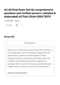 AU 60 Final Exam Test Qs comprehensive questions and verified answers &lpar; detailed & elaborated&rpar; ACTUAL EXAM 2025 TEST&excl;&excl;