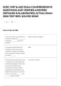 IICRC WRT & ASD EXAM COMPREHENSIVE QUESTIONS AND VERIFIED ANSWERS &lpar;DETAILED & ELABORATED&rpar; ACTUAL EXAM 2026 TEST 100&percnt; SOLVED 2026&excl;&excl;