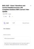 BIOL 2457 - Exam 1 Questions and Correct Detailed Answers with Complete Solutions 100&percnt; Correct &vert; New Update