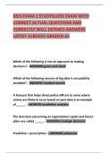 BSIS EXAM 1 STUDYGUIDE EXAM WITH CORRECT ACTUAL QUESTIONS AND CORRECTLY WELL DEFINED ANSWERS LATEST ALREADY GRADED A&plus;