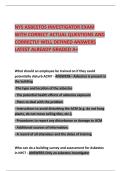 NYS ASBESTOS INVESTIGATOR EXAM WITH CORRECT ACTUAL QUESTIONS AND CORRECTLY WELL DEFINED ANSWERS LATEST ALREADY GRADED A&plus;