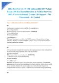 ATLS Post Test 1 2 3 4 10th Edition 2026&sol;2027 Actual Exam &vert; 200 Real Exam Questions & Verified Answers &vert; 100&percnt; Correct Advanced Trauma Life Support &vert; Pass Guaranteed - A&plus; Graded