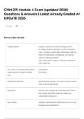 CHM 219 Module 4 Exam &lpar;updated 2026&rpar; Questions & Answers &vert; Latest Already Graded A&plus; UPDATE 2026