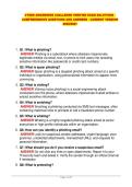 CYBER AWARENESS CHALLENGE VERIFIED EXAM SOLUTIONS - COMPREHENSIVE QUESTIONS AND ANSWERS - CURRENT VERSION 2026&sol;2027