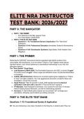 ELITE NRA INSTRUCTOR TEST BANK 2026&sol;2027&colon; Complete Q&A&comma; Distractor Analysis & Legal Scenarios