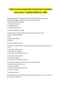 California Fluoroscopy State Board Exam&vert; Questions and answers &vert; Updated RATED A&plus;&vert; 2026 