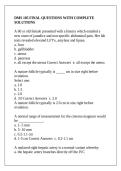 DMS 105 FINAL QUESTIONS WITH COMPLETE SOLUTIONS