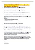 2026&sol;2027 PSM I E PSPO I Exam Questions and Answers &lpar;Graded A&plus;&rpar;