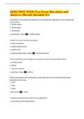 2026&sol;2027 NCLE Test Exam Questions and Answers Already &lpar;Graded A&plus;&rpar;