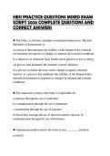 HESI PRACTICE QUESTIONS MIXED EXAM SCRIPT 2026 COMPLETE QUESTIONS AND CORRECT ANSWERS