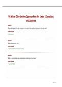 D2 Water Distribution Operator Practice Exam 2 Questions and Answers&period;