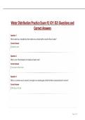 Water Distribution Practice Exam -2 &lpar;D1-D2&rpar; Questions and Correct Answers